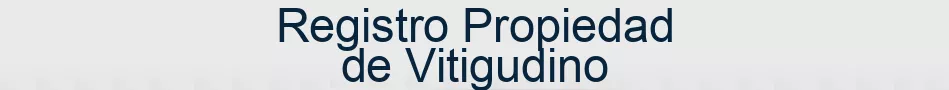 Registro Propiedad de Vitigudino