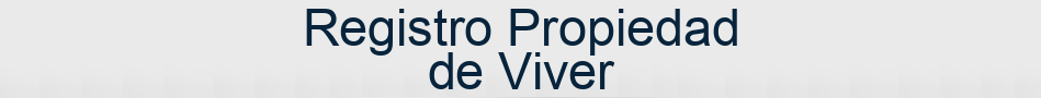 Registro Propiedad de Viver