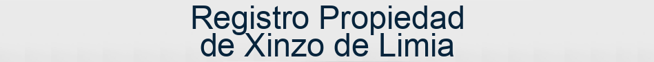 Registro Propiedad de Xinzo de Limia