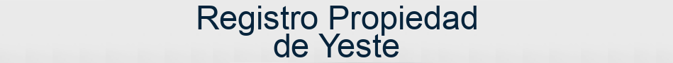 Registro Propiedad de Yeste