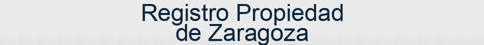 Registro Propiedad de Zaragoza