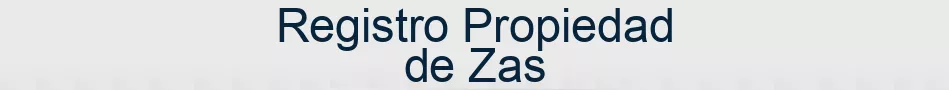 Registro Propiedad de Zas