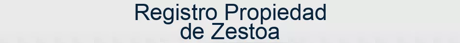 Registro Propiedad de Zestoa