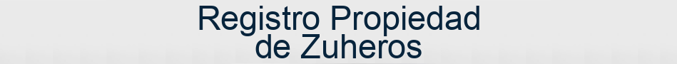 Registro Propiedad de Zuheros