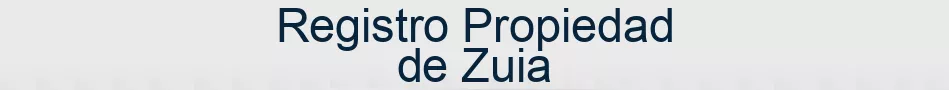 Registro Propiedad de Zuia