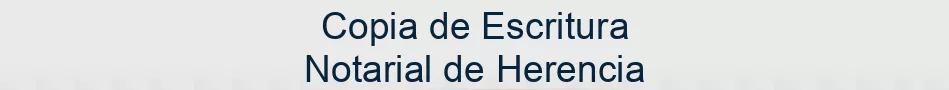 Copia de Escritura Notarial de Herencia
